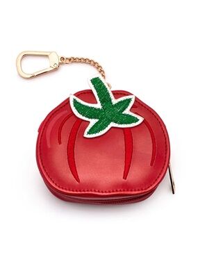 Living Royal TOMATO 2 IN 1 BAG CHARM + SHOPPER BAG NWT 4x1.5x3